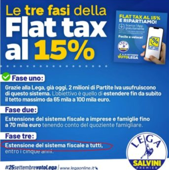 flat tax salvini